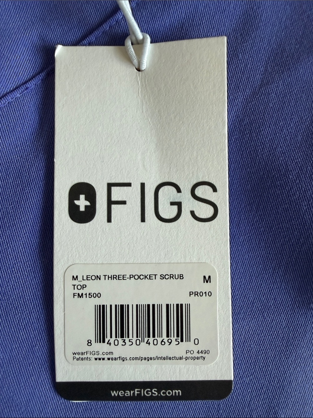 FIGS Men’s V-Neck Scrub Top M NWT - Picture 3 of 4
